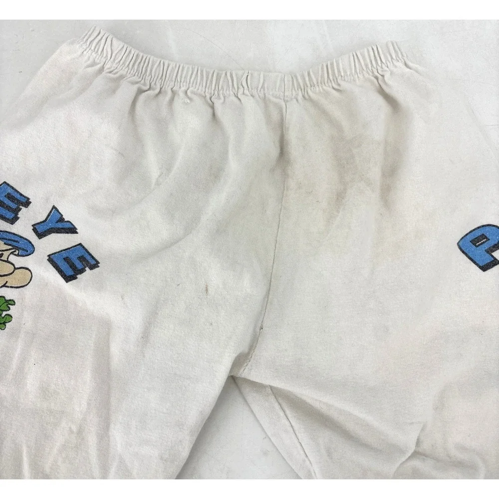Vintage Kids Boys Popeye‎ The Sailor Pants Spinach Can Stretch Small Cartoon
